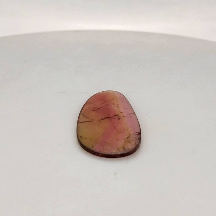 1 Pcs Of Natural Watermelon Tourmaline Slice | Size:35x16mm | With Certificate - The LabradoriteKing
