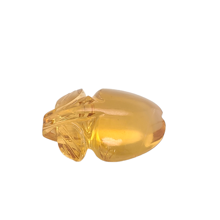 1 Pieces Natural Citrine carved Apple Shape | Size:21x16mm - The LabradoriteKing