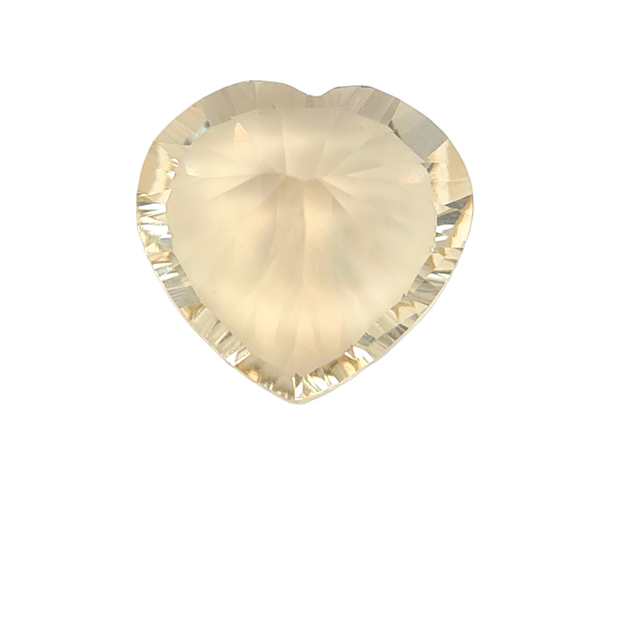 1 Pieces Natural Crystal Quartz Faceted 3D Cut Heart Shape | Size:15mm - The LabradoriteKing