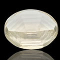 1 Pieces Natural Crystal Quartz Faceted 3D Cut Oval Shape | Size:29x22mm - The LabradoriteKing