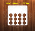 10x10 Coffee Pod Stand - Feet Included