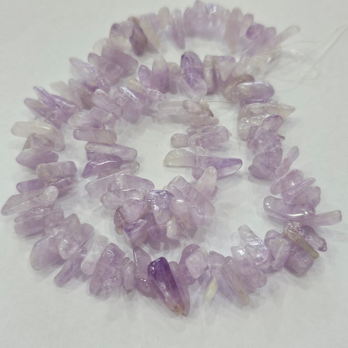 15 Inches Of 1 Line Natural Pink Amethyst Gemstone Fancy Beads Size: 10-16mm - The LabradoriteKing