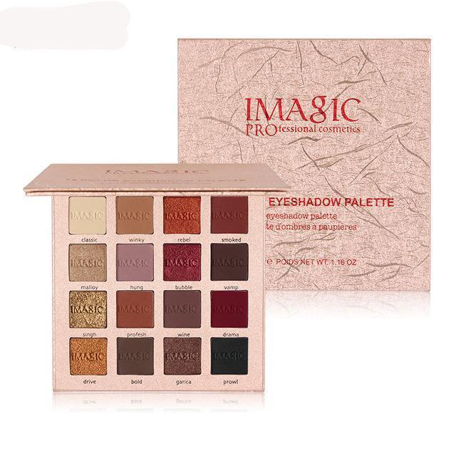 16 Colors Eyeshadow Glitter Palette Matte - 64 Corp