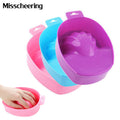 1pcs Nail Art Hand Wash Remover Soak Bowl DIY Salon Nail Spa Bath Treatment Manicure Tools - 64 Corp