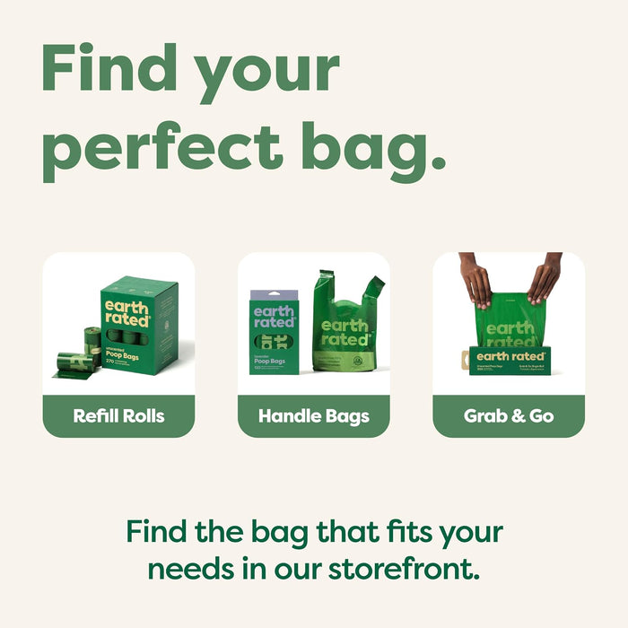 Earth Rated poo bags, additional detail view
