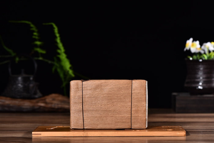 2004 Pasha Mountain Bamboo Leaf Raw Pu-erh Tea Brick | Yunnan Sourcing Tea Shop