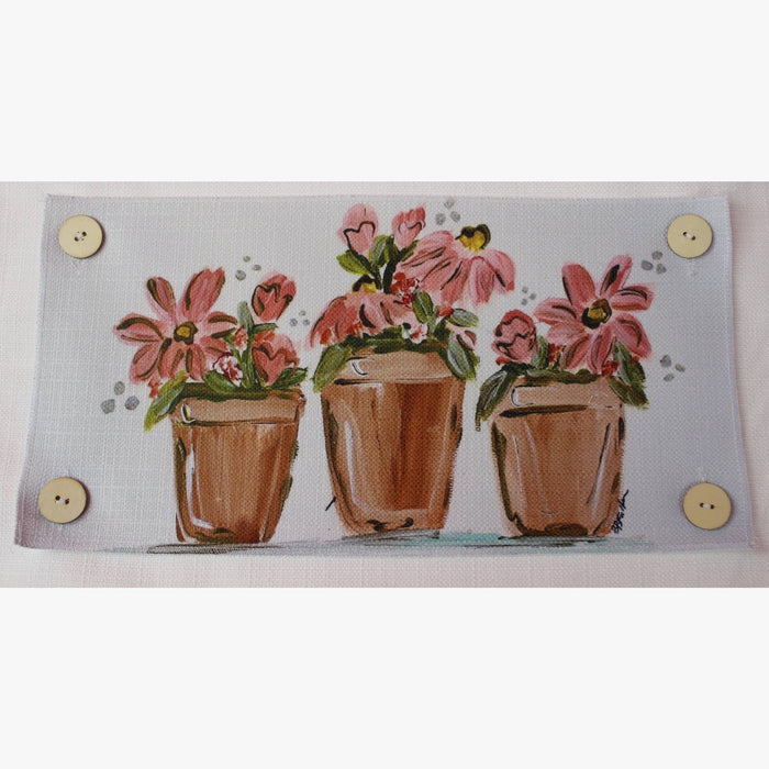 3 Clay Pots Pillow Swap