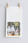 3 Ghosts Cat Tea Towel