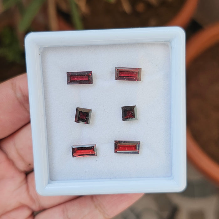 6 Natural  Garnet : Mix Shape | Size:6-10mm - The LabradoriteKing