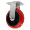 6" x 2" Polyflexon Cast Wheel Rigid Caster - Durable Superior Casters