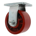 6" x 3" Heavy Duty Ductile Steel Wheel Rigid Caster - Durable Superior Casters - product view 1
