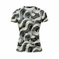 Abstract Spiral Women's Athletic Print T-Shirt