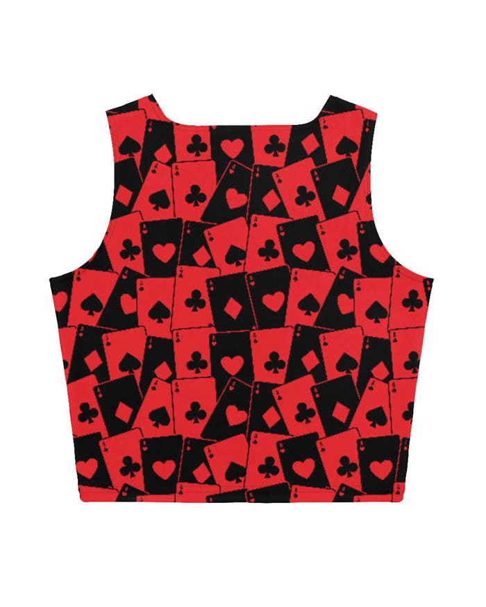 Ace Of Hearts Crop Top, Crop Top, - One Stop Rave