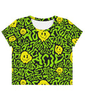 Acid Smilez Crop Tee, Crop Tee, - One Stop Rave