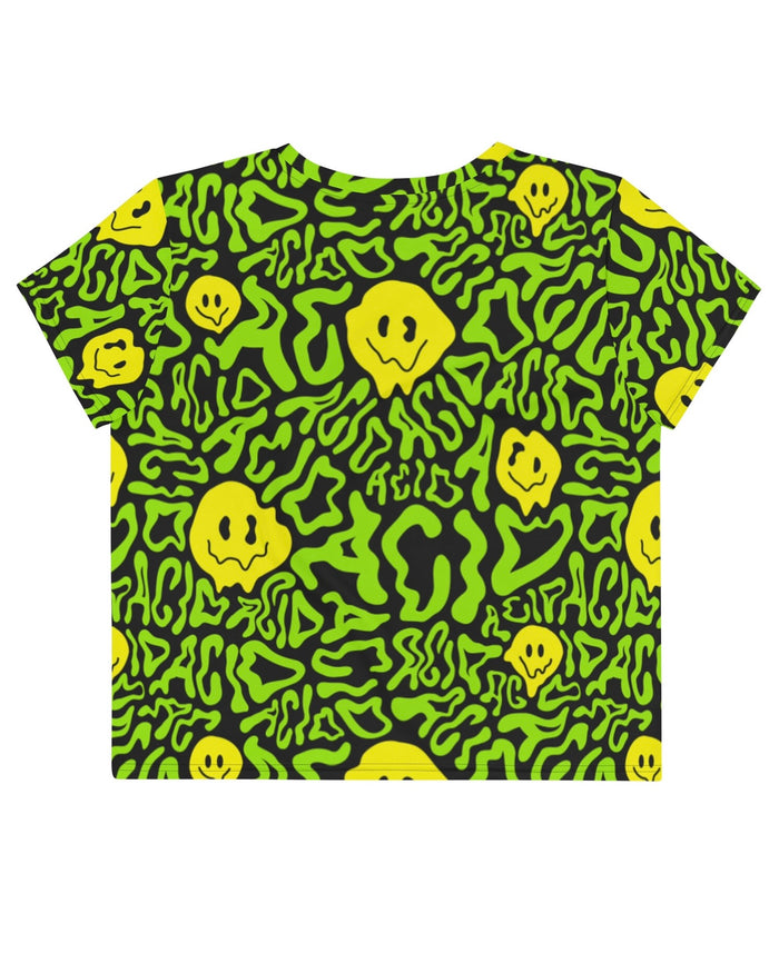 Acid Smilez Crop Tee, Crop Tee, - One Stop Rave