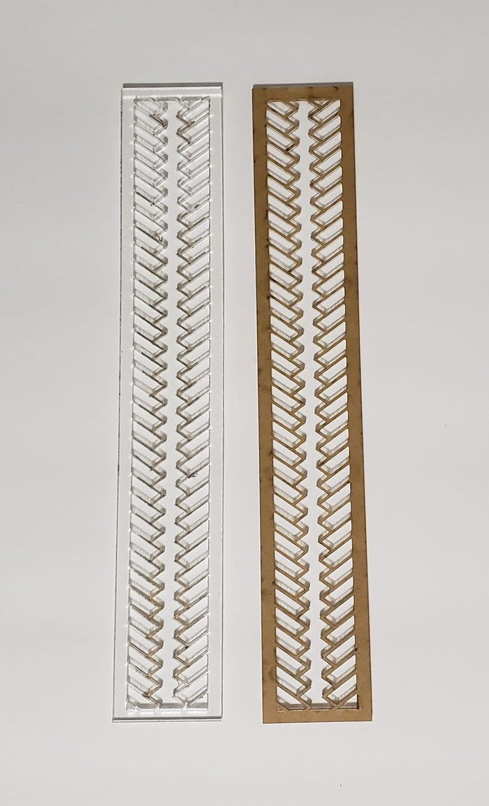 Acrylic Shapes - 2pc Tire Track - 10.4 inches