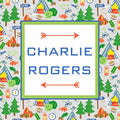 Adventure Camp Personalized Sticker Labels, Dove