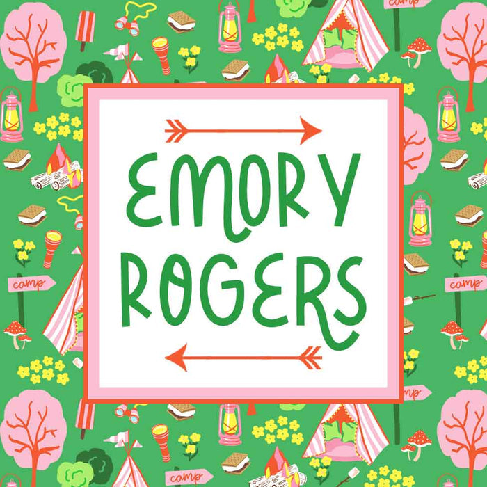 Adventure Camp Personalized Sticker Labels, Green