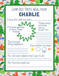 Adventures in Camp Fill in the Blank Personalized Notepad, Dove