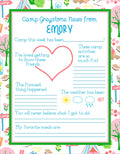 Adventures in Camp Fill in the Blank Personalized Notepad, Fresh Air