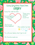 Adventures in Camp Fill in the Blank Personalized Notepad, Grassy Green