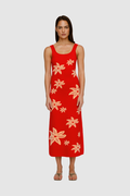 Aggie Maxi Dress - Rojo