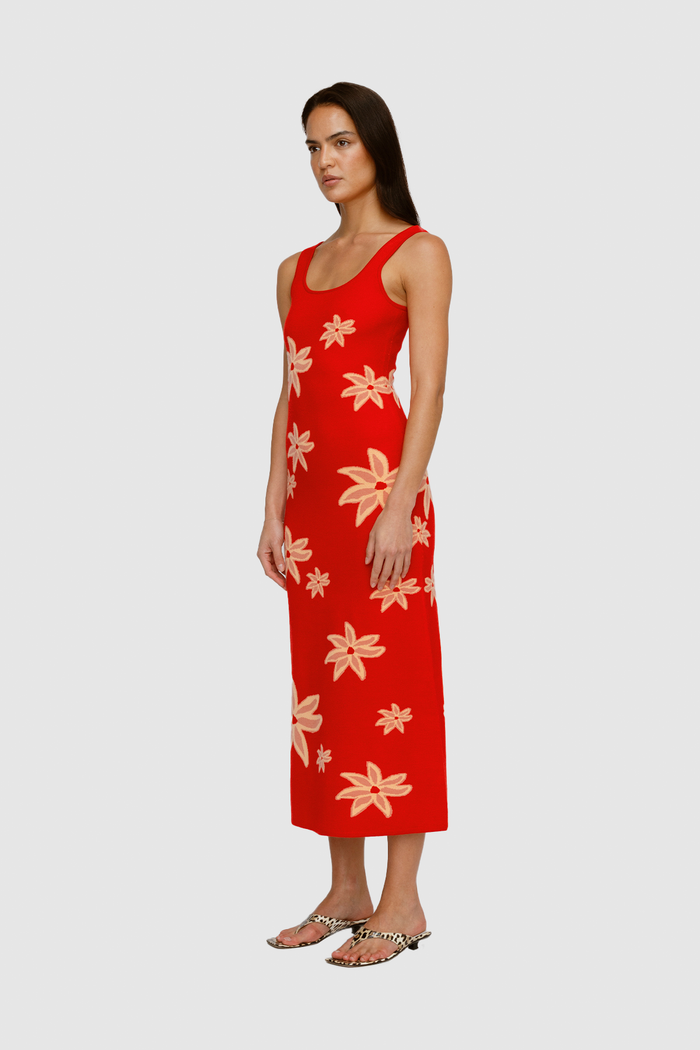 Aggie Maxi Dress - Rojo