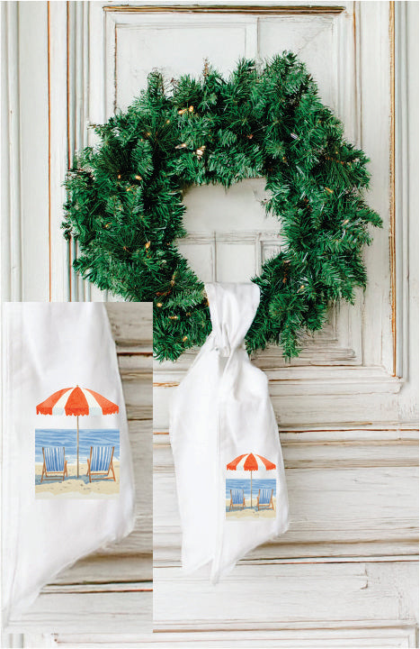 Americana Beach #35 Wreath Sash