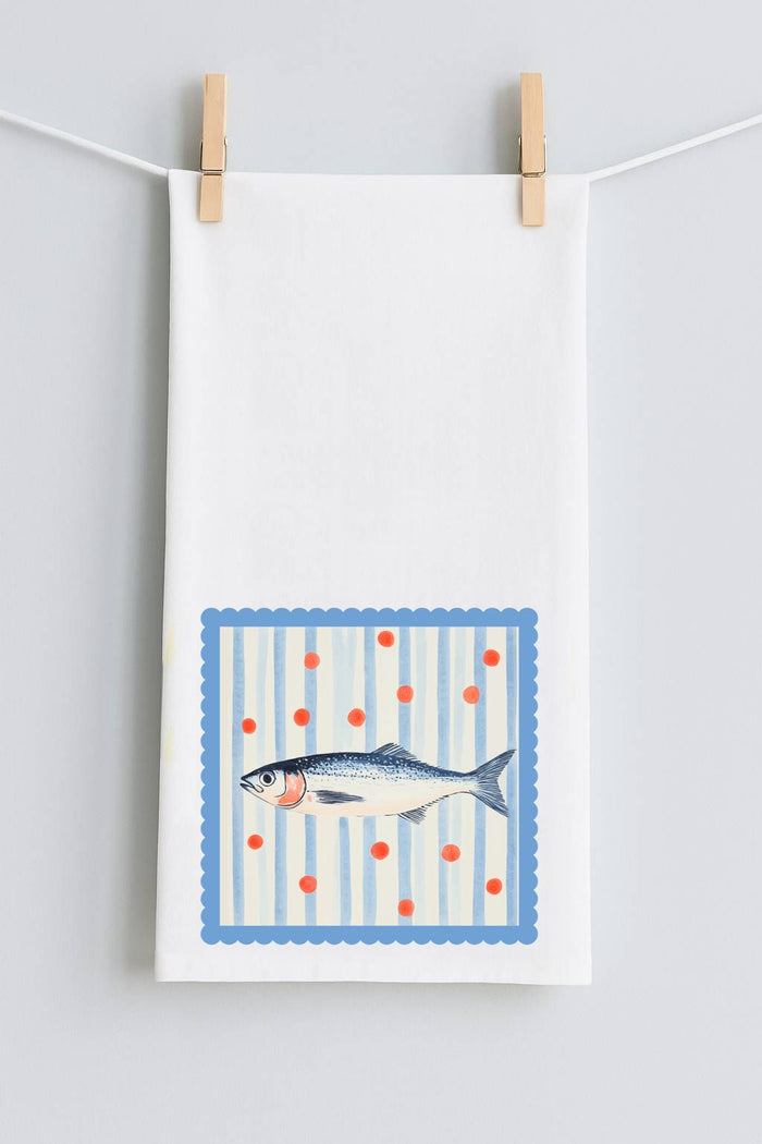 Americana Fish #30 TEA TOWEL