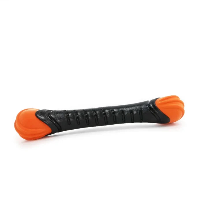 Ancol Tough Baton dog toy, 42cm floating fetch and tug toy for strong dogs