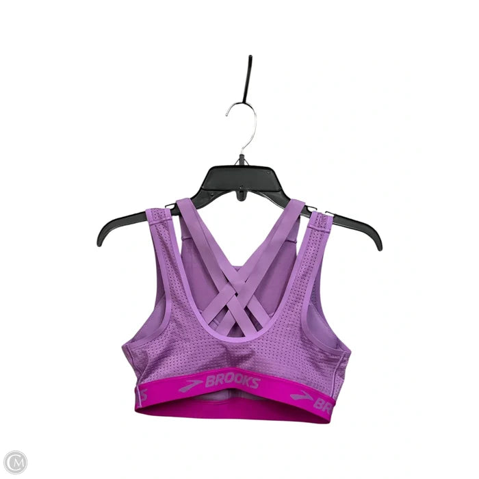 Athletic Bra By Brooks In Purple, Size: M
