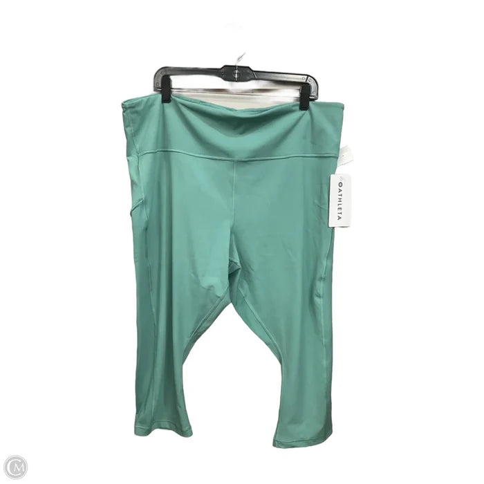 Athletic Capris By Athleta In Green, Size: 3x