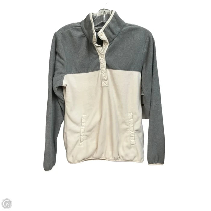 Athletic Fleece By Columbia In Cream & Grey, Size: S