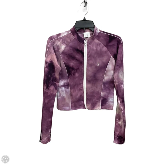 Athletic Jacket By Clothes Mentor In Tie Dye Print, Size: M