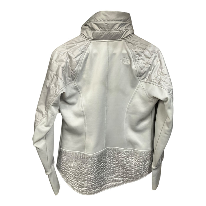 Athletic Jacket By The North Face In Grey & Pink, Size: L