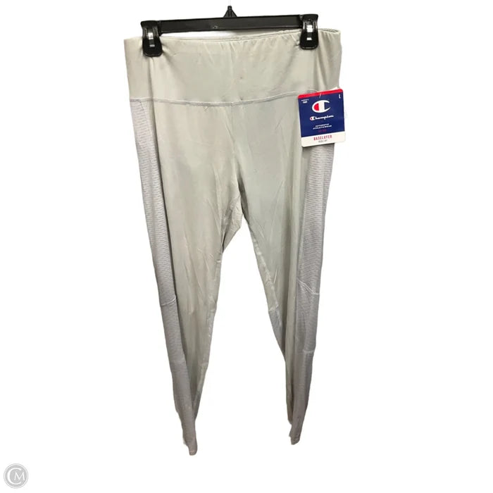 Athletic Leggings By Champion In Grey, Size: L