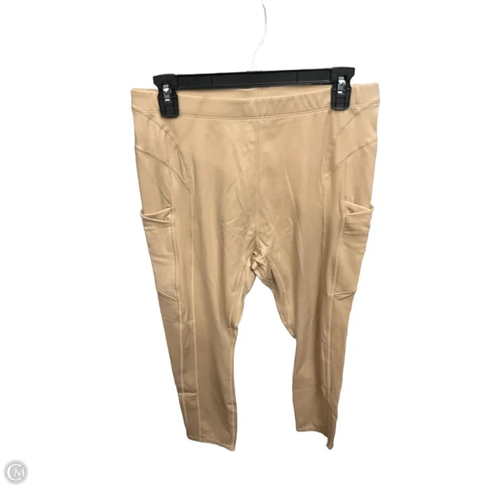 Athletic Leggings By Fabletics In Tan, Size: Xl