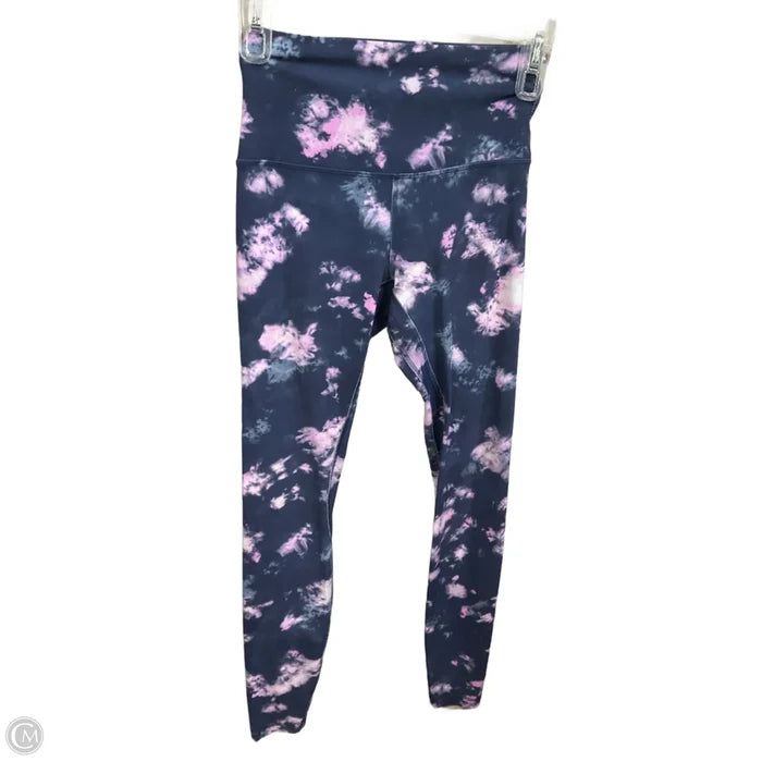 Athletic Leggings By Lululemon In Tie Dye Print, Size: S