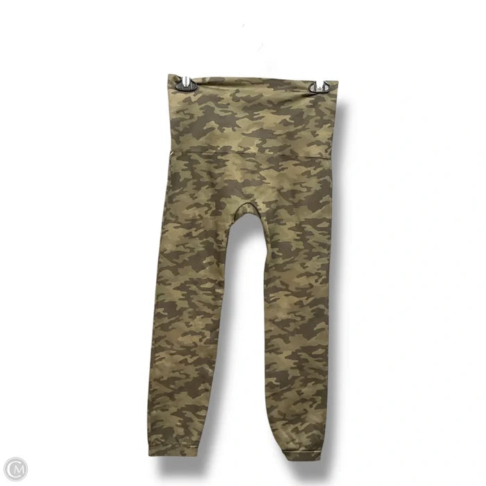 Athletic Leggings By Spanx In Camouflage Print, Size: 1x