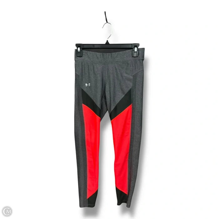 Athletic Leggings By Under Armour In Grey, Size: M