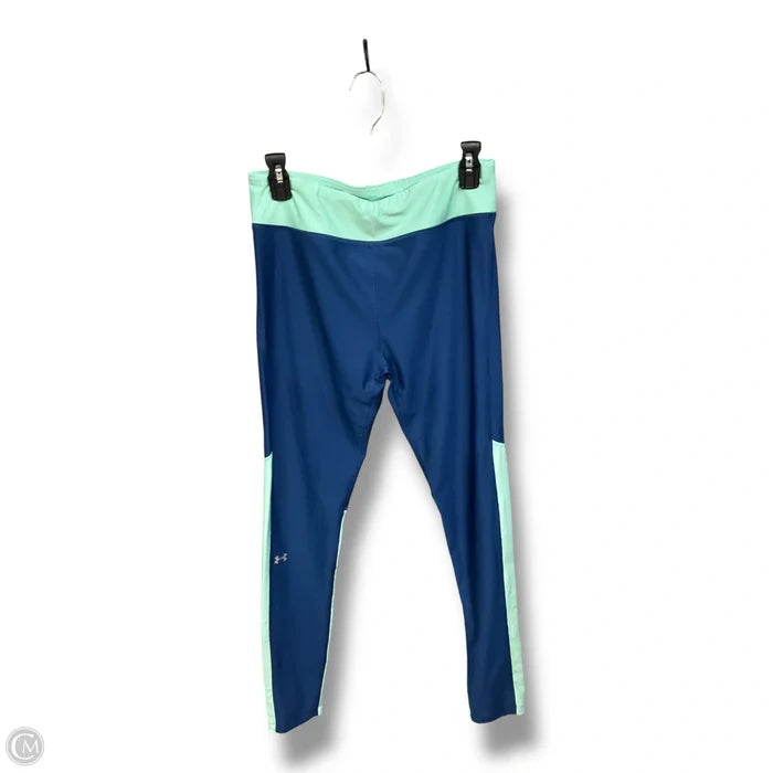 Athletic Leggings By Under Armour In Teal, Size: L