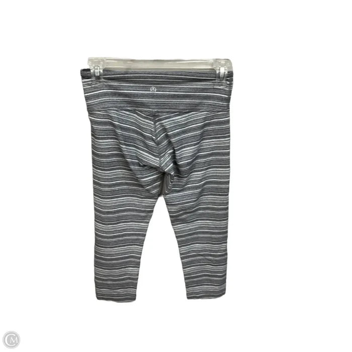 Athletic Leggings Capris By Lululemon In Striped Pattern, Size: S