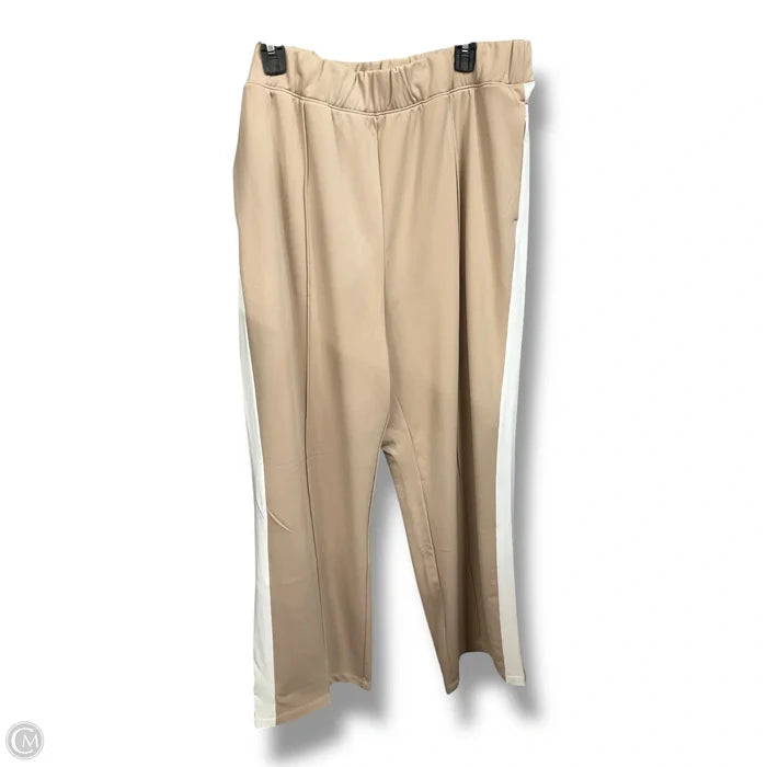 Athletic Pants By Cmc In Tan & White, Size: 2x