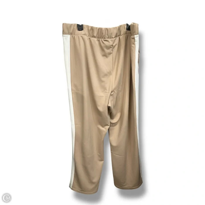 Athletic Pants By Cmc In Tan & White, Size: 2x