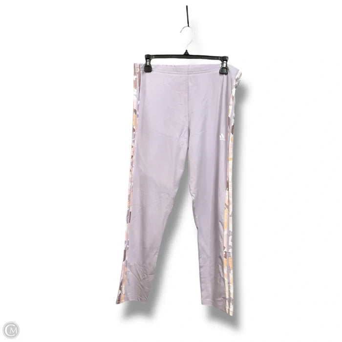 Athletic Pants By Adidas In Purple, Size: L