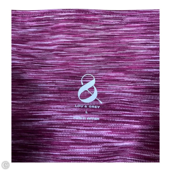 Athletic Pants By Lou And Grey In Pink, Size: L