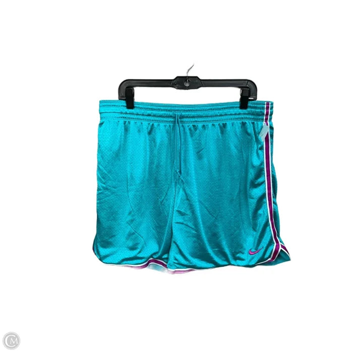 Athletic Shorts By Nike Apparel In Aqua, Size: Xl