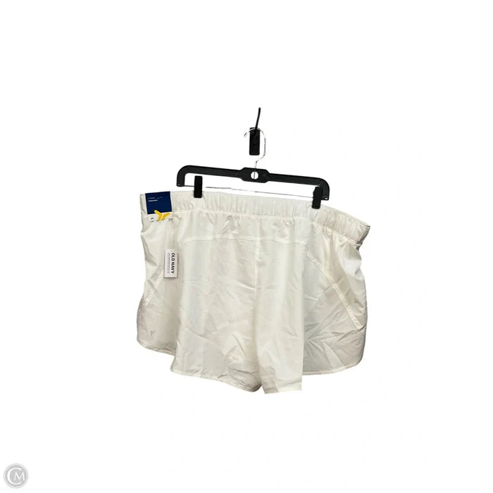 Athletic Shorts By Old Navy In White, Size: 2x