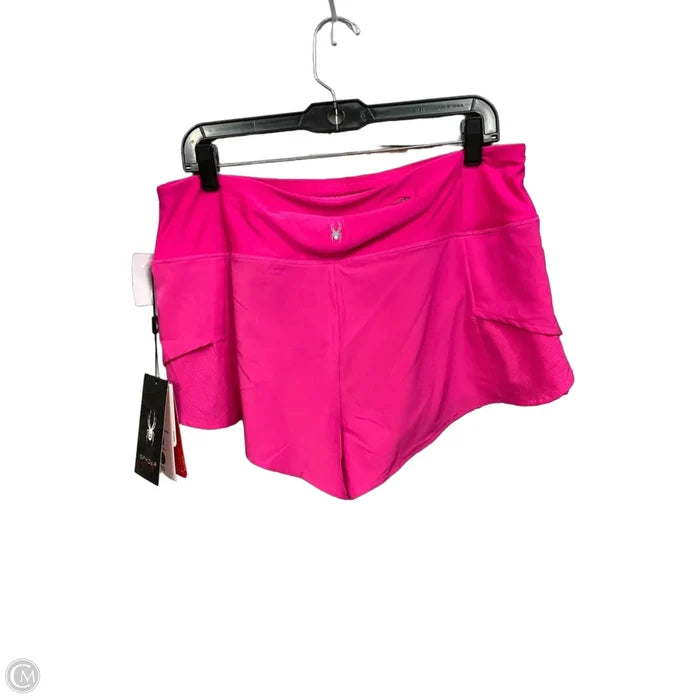 Athletic Shorts By Spyder In Pink, Size: L