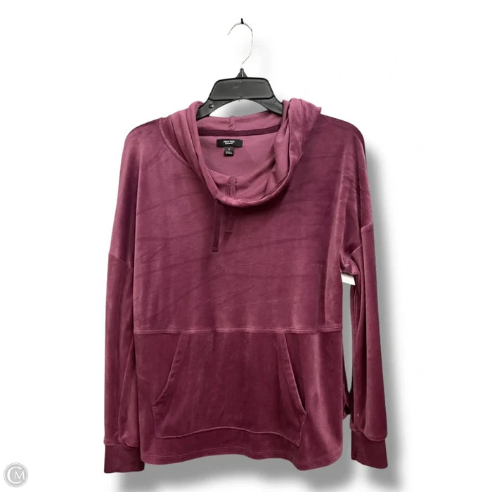 Athletic Sweatshirt Hoodie By Simply Vera In Mauve, Size: S